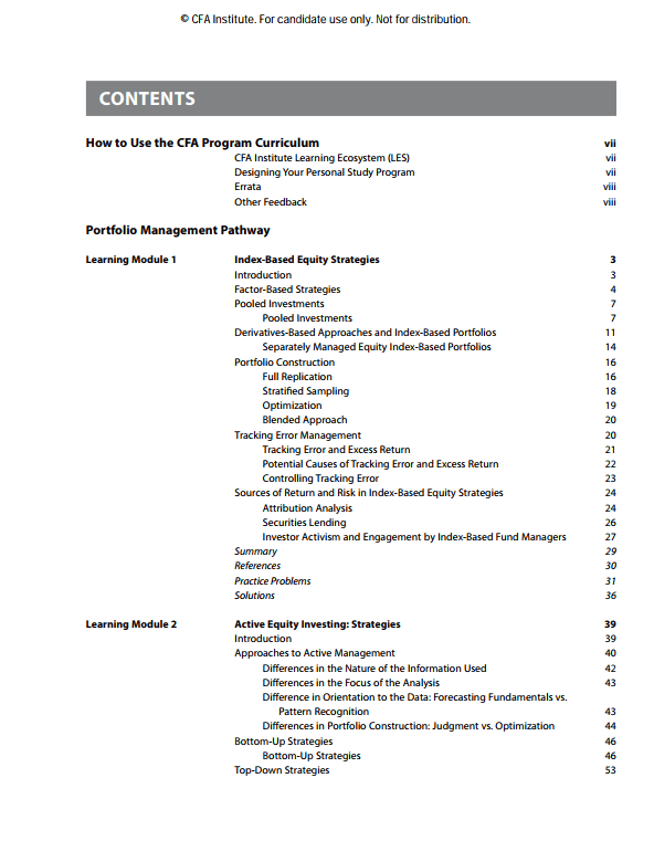 CFA 2025 Program Curriculum Level 3 Box Set