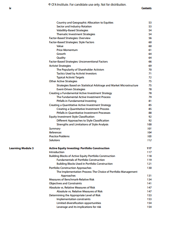 CFA 2025 Program Curriculum Level 3 Box Set