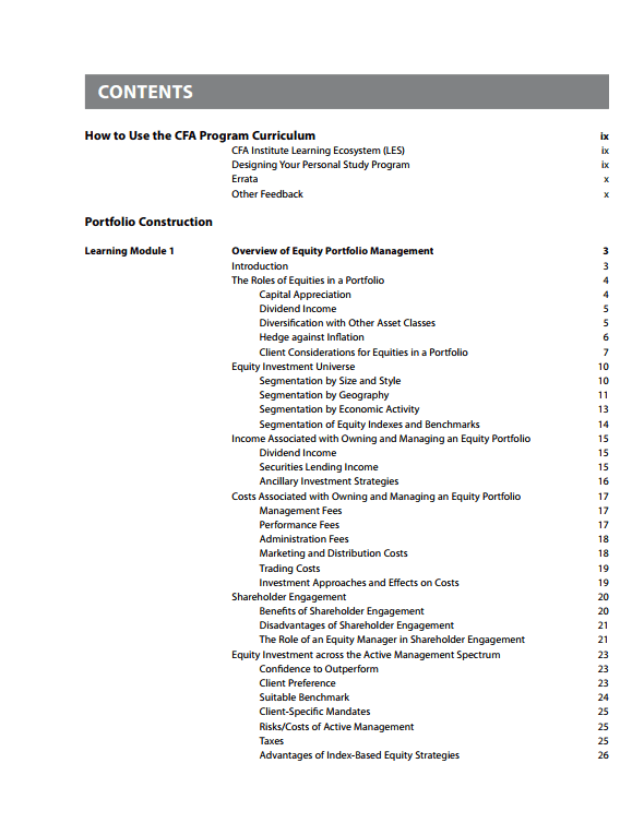 CFA 2025 Program Curriculum Level 3 Box Set